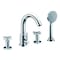 Alfi Brand Polished Chrome Deck Mount Tub Filler W/ Hand Held Showerhead AB2503-PC - alternate 2